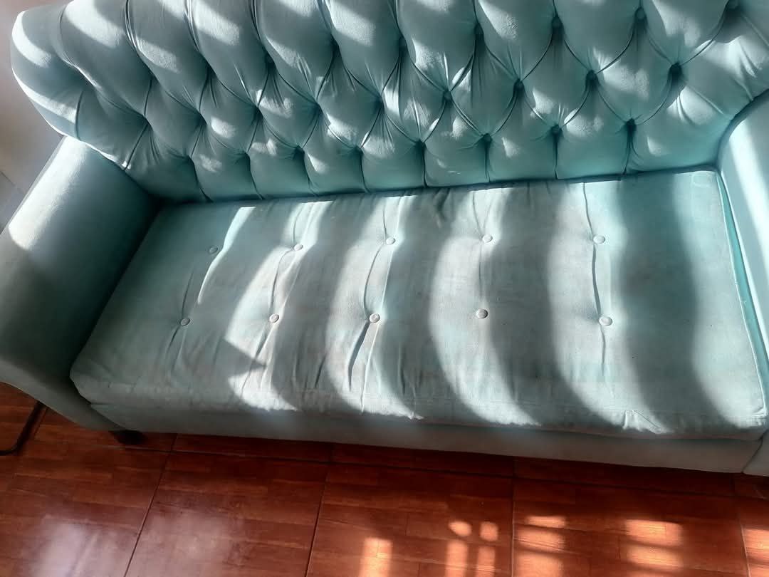 Sillón Capitoné Turquesa - Antes